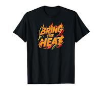 Bring The Heat Spicy Chili Pepper Hot Food Lover Camiseta
