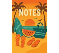 Bring the summer vibes with you all year long with this vibrant beach-themed notebook