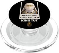 Bring The Unexpected Egyptian Pharaoh King Tut Face Graphic PopSockets PopGrip para MagSafe