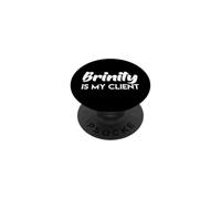 Brinity Es Mi Cliente Frase De Isla del Amor Pareja Favorita PopSockets PopGrip Adhesivo
