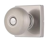 BRINKS Pomo de puerta de bola de privacidad contemporáneo, juego de cerradura moderno, pomos de puerta interiores para decoración elegante del hogar, níquel satinado