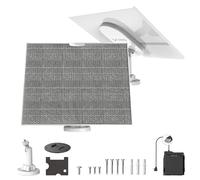 Brinno ASP1000-P Kit de panel solar con soporte | Panel solar de 10 W para cámara de lapso de tiempo | IP65 impermeable | Batería de cámara recargable de 5 V CC para exteriores, cable USB-C y soporte