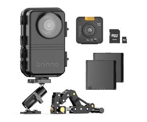 Brinno BCC5000 - Paquete de cámara de lapso de tiempo WiFi 4K, sensor de imagen avanzado, HDR, carcasa IP65, aplicación móvil, 6 meses de duración de la batería con ranuras extendidas, Bluetooth