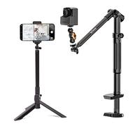 Brinno Soporte de trípode 3 en 1 con soporte para teléfono, rotación de 360°, trípode de cámara de tornillo de 1/4 y soporte de abrazadera para cámara de lapso de tiempo y smartphone, ajuste universal para smartphones, cámaras de acción, ACC1100