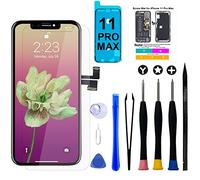 Brinonac Pantalla para iPhone 11 Pro MAX, 6,5" LCD, Pantalla Táctil 3D,Juego de Ensamblaje de Digitalizador con Herramientas de Reparación,Adhesivo y Vidrio Templado para A2161/A2220/A2218