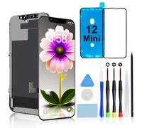 Brinonac Pantalla para iPhone 12 Mini, 5,4" Pantalla LCD Retina Full HD Pantalla Reemplazo Kit Táctil Digitalizador Ensamblaje Conjunto