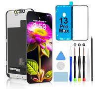 Brinonac Pantalla para iPhone 13 Pro MAX, 6,7" Pantalla LCD Retina Full HD Pantalla Reemplazo Kit Táctil Digitalizador Ensamblaje Conjunto
