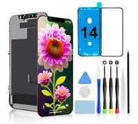 Brinonac Pantalla para iPhone 14-6,1 Pollici Display LCD Full HD, Set di Assemblaggio del Touch Digitizer con Strumenti di Riparazione e Protettore in Vetro Temperato