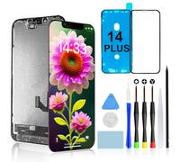 Brinonac Pantalla para iPhone 14 Plus, 6,7 Pollici Display LCD Full HD, Set di Assemblaggio del Touch Digitizer con Strumenti di Riparazione e Protettore in Vetro Temperato