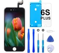 Brinonac Pantalla para iPhone 6s Plus, 5.5" Táctil LCD de Repuesto Ensamblaje de Marco Digitalizador con Herramienta de reparación y Protector de Pantalla (Negro)