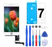 Brinonac Pantalla para iPhone 7, 4.7" Táctil LCD de Repuesto Ensamblaje de Marco Digitalizador con Herramienta de reparación y Protector de Pantalla (Blanco)