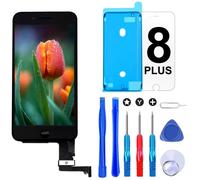 Brinonac Pantalla para iPhone 8 Plus, 5.5" Táctil LCD de Repuesto Ensamblaje de Marco Digitalizador con Herramienta de reparación y Protector de Pantalla (Negro)