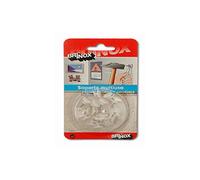Brinox B50630H - Soporte Multiuso, 1,1 x 1,1 x 1,5 cm, Color Transparente