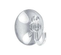 Brinox B50900H - Ventosa Gancho plástico, 3 x 3 x 1,1 cm, Color Transparente