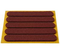 Brinox B70760M - Deslizadores fieltro (13 x 91 mm) color marrón