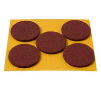 Brinox B70800M - Deslizadores fieltro (Diámetro 35 mm) color marrón