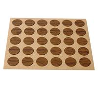 Brinox B77900Z - Embellecedor cubre-tornillos adhesivo, color madera sapeli