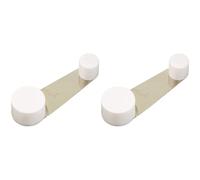 Brinox B78270B - Tope retenedor giratorio, 3,2 x 10,2 x 2,2 cm, color blanco (Paquete de 2)