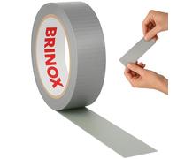Brinox Cinta Americana Adhesiva Extrafuerte, Cinta Americana Reforzada 25 mm x 10 m para Reparación, Empalme, Sellado y Embalaje Color Plata