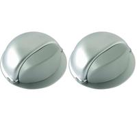 Brinox Tope Acero para Puertas Adhesivo, Cromado Mate, 2.2x4.9x4.9 cm (Paquete de 2)