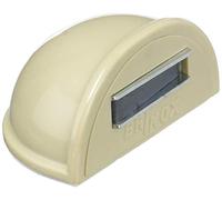 Brinox Tope de Puerta con Imán, Adhesivo, Fabricado en España, Cromado Mate, Incluye Placa de Acero Inoxidable, Protección de Paredes y Muebles, 1 Unidad