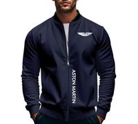 BRINSE Chaqueta Verano Hombre A.s.t.o.n M.a.r.ti.n, Cazadora Aviador Ligera con Bolsillos, Otoño Ropa para Exteriores Deportiva, Classic(Navyblue,L)