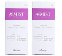 Brinton AcMist - Crema hidratante en gel para pieles propensas al acné, grasa y seca, 1.76 onzas (paquete de 2) - Hidratación diaria ligera y no grasosa para una piel clara, suave y equilibrada