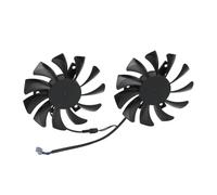 Briny River 1 Par de Ventiladores de Repuesto de 2 Pines para Tarjeta Gráfica de PC Ventilador de Refrigeración de GPU Compatible con Tarjeta Gráfica MSI GTX 1050/1050 Ti