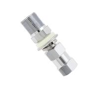 Briny River 1 Pieza Adaptador de Montaje en Perno de Radio de Alta Resistencia de con Conector SO-239 de Cobre Niquelado Adecuado para Antena de Radio CB con Orificios de 1/2 Pulgada