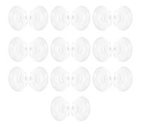 Briny River 10 Pares de Almohadillas Nasales de Silicona Redondas Deslizables de 9 Mm Compatible con Lindberg Air Titanium Vintage Gafas