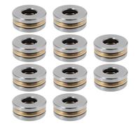 Briny River 10 Rodamientos de Bolas de Empuje F3-8M de 11000 Rpm 3X8X3,5 Mm de Acero Cromado Aptos para Bombas de Gato de Plato Giratorio de Horno.