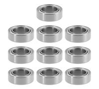 Briny River 10 Rodamientos de Bolas Miniatura de Ranura Profunda MR106 ZZ para Control Remoto de Coche de Juguete (6 X 10 X 3 Mm)