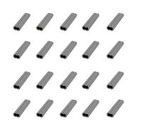 Briny River 100 Unidades de Línea de Pesca de 0,8 Mm con Doble Tubo de Cobre Y Manguito de Presión Ideal para Conectar Grupos de Pesca