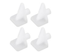 Briny River 100pcs Clavijas de Soporte para Estantes de 1/4 de Pulgada para Muebles Armarios Estanterías 5 X 5 Mm/16 X 12 X 9 Mm Color Blanco