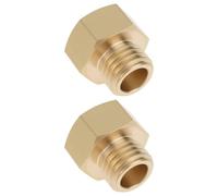 Briny River 2 adaptadores de latón M12X1.5 macho a hembra de 1/4 pulgadas para sistemas hidráulicos de equipos neumáticos