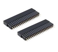 Briny River 2 conectores hembra de 40 pines extra altos de placa PCB de 3 filas de 2,54 mm compatibles con Raspberry Pi de 51,4 x 5 x 6 mm