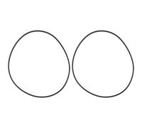 Briny River 2 correas de corte cuadrado de 240 mm de longitud y 1,2 mm de diámetro para unidad de CD o DVD