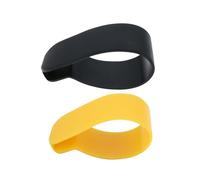 Briny River 2 Fundas Protectoras Antideslizantes para Acelerador de Patinete Compatible con Xiaomi MAX G30 M365 1S F20 7 X 3,2 Cm (Negro Y Amarillo)