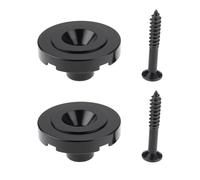 Briny River 2 guías de retención de cuerda ranuradas compatibles con bajos Fender Precision Jazz, color negro