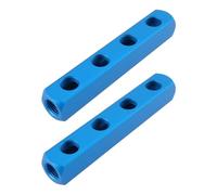 Briny River 2 Piezas de Divisor de Compresor de Aire Rosca Hembra BSP de 1/4'' para Colector de Compresor de Aire (4 Vías)