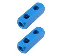 Briny River 2 Piezas de Divisor de Compresor de Aire Rosca Hembra BSP de 1/4'' para Colector de Compresor de Aire (2 Vías)