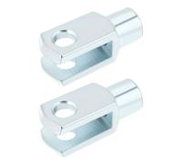 Briny River 2 piezas M10x1.5 Cilindro de aire Rod Clevis End 52mm rosca hembra derecha conector Y para equipos de automatización electrónica