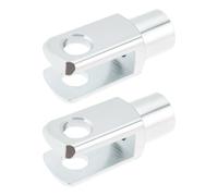 Briny River 2 piezas M8 x 1.25 Cilindro de aire Rod Clevis End 42mm rosca hembra derecha conector Y para equipos de automatización electrónica