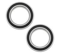 Briny River 2 Piezas MR24377-2RS Rodamientos de Bolas de Ranura Profunda para Bicicletas de 24 X 37 X 7 Mm Acero Cromado con Doble Sellado Adecuados para Pedaliers de Bicicleta Pedaliers Hope