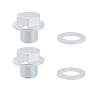 Briny River 2 Tapones de Drenaje del Cárter de Aceite con Arandela 90009-R70-A00 94109-14000 Compatible con Acura Y Compatible con Honda