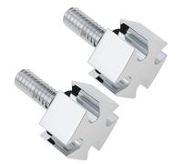 Briny River 2 Tornillos de Cruz para Asiento de 1/4 de Pulgada Compatible con Ha-rley Fat Boy Plateados