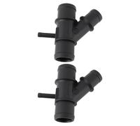 Briny River 2 tubos distribuidores de 4 vías para sistema de refrigeración 1K0121087H compatible con VW compatible con Audi