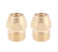 Briny River 2 Unidades Adaptador de Manguera para Hidrolimpiadora de Alta Presión (M22 X 1,5 A G1/4") Conector de Boquilla de Latón