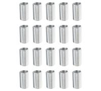 Briny River 20 Adaptadores de Rosca M12 X 1,0 Mm A M10 X 1,0 Mm Tuerca Reductora para Lámparas de Araña Y Colgantes (20 Mm)