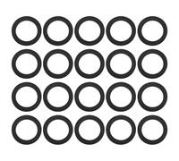 Briny River 20 Arandelas de Goma Planas de 25 Mm X 35 Mm X 3 Mm Juntas Planas Antideslizantes para Aplicaciones de Mantenimiento Y Plomería de Equipos de Fitness con Mancuernas Y Barras